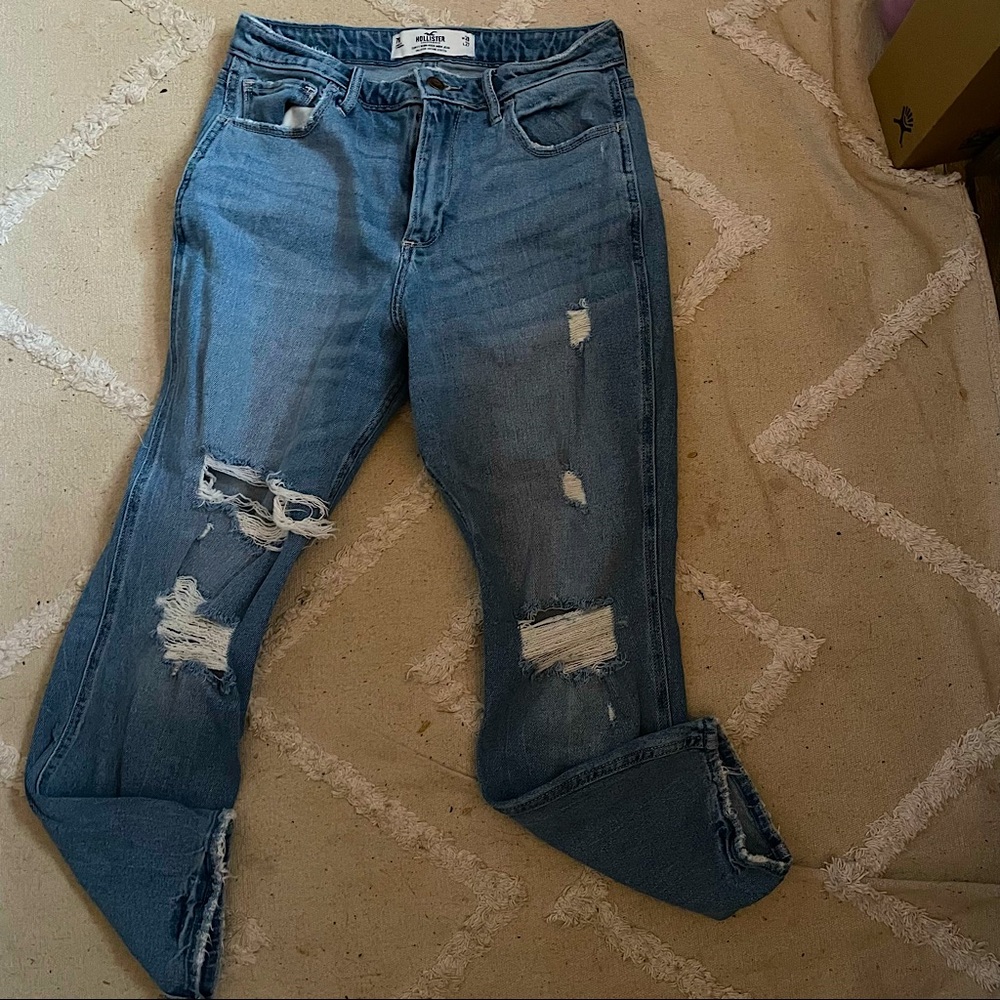 HOLLISTER size 7R curvy high rise mom jeans